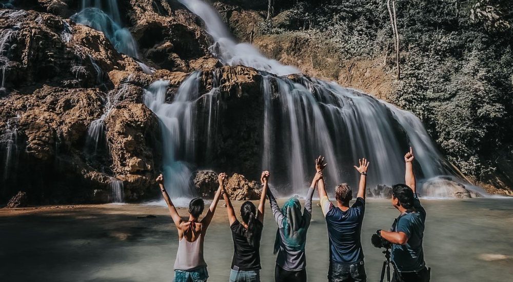 Indonesie Sumba Island West Lapopu Waterfall