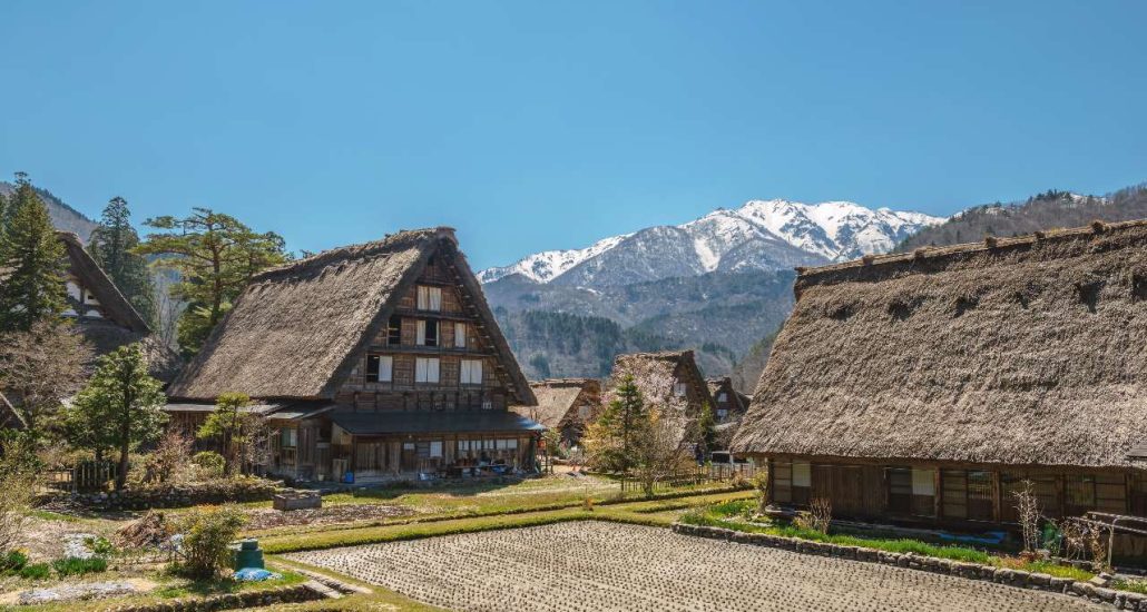 Japanse Alpen Shirakawago boerderijen
