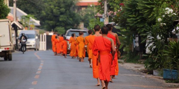 Laos Vakantie Luang Prabang monniken Laos Vakantie Luang Prabang monniken