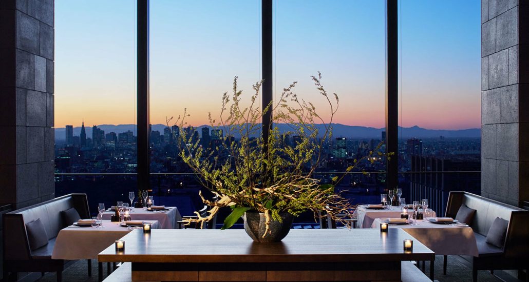 Luxe reis japan tokio restaurant