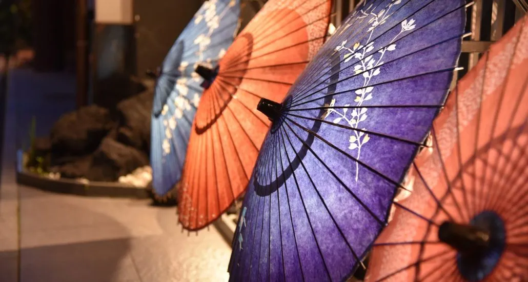 huwelijksreis japan paraplu