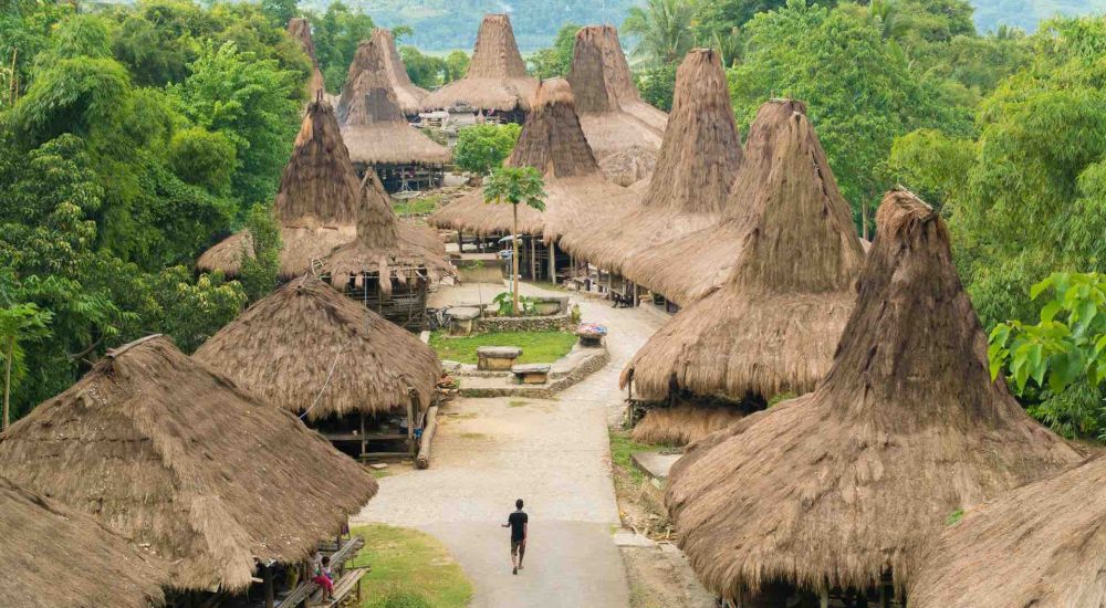 sumba island indonesie dorp