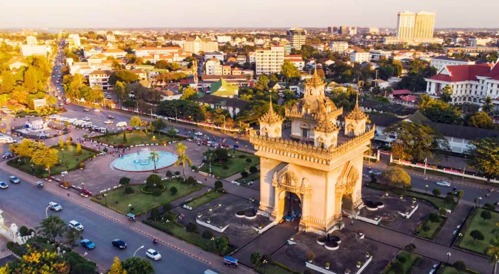 vientiane laos omgeving patuxai
